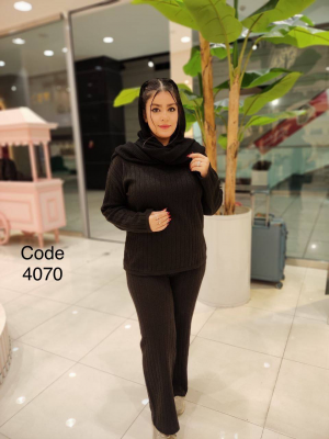 ست شوميز و شلوار 4070 مشكي